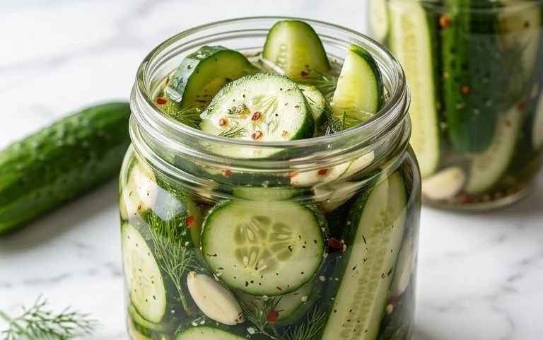 Easy Ranch Refrigerator Pickles Quick Recipe