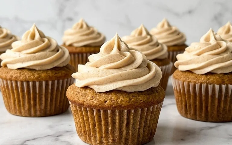 Cozy Gluten-Free Apple Cider Cupcakes Spiced Frosting