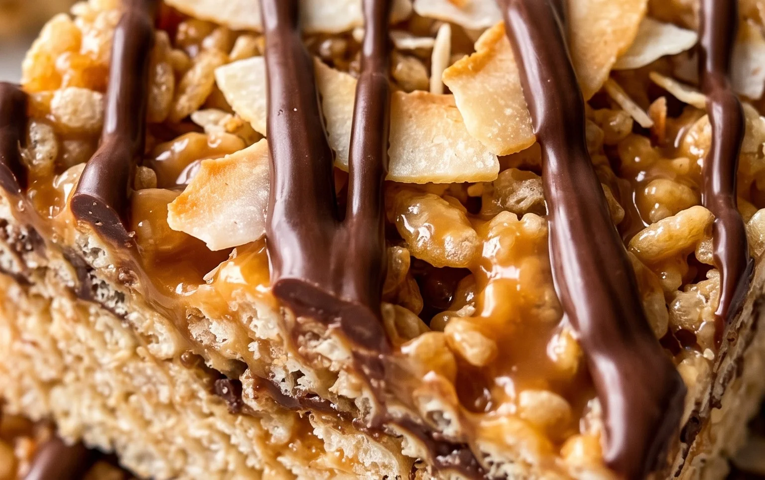 Samoa Rice Krispie Treats