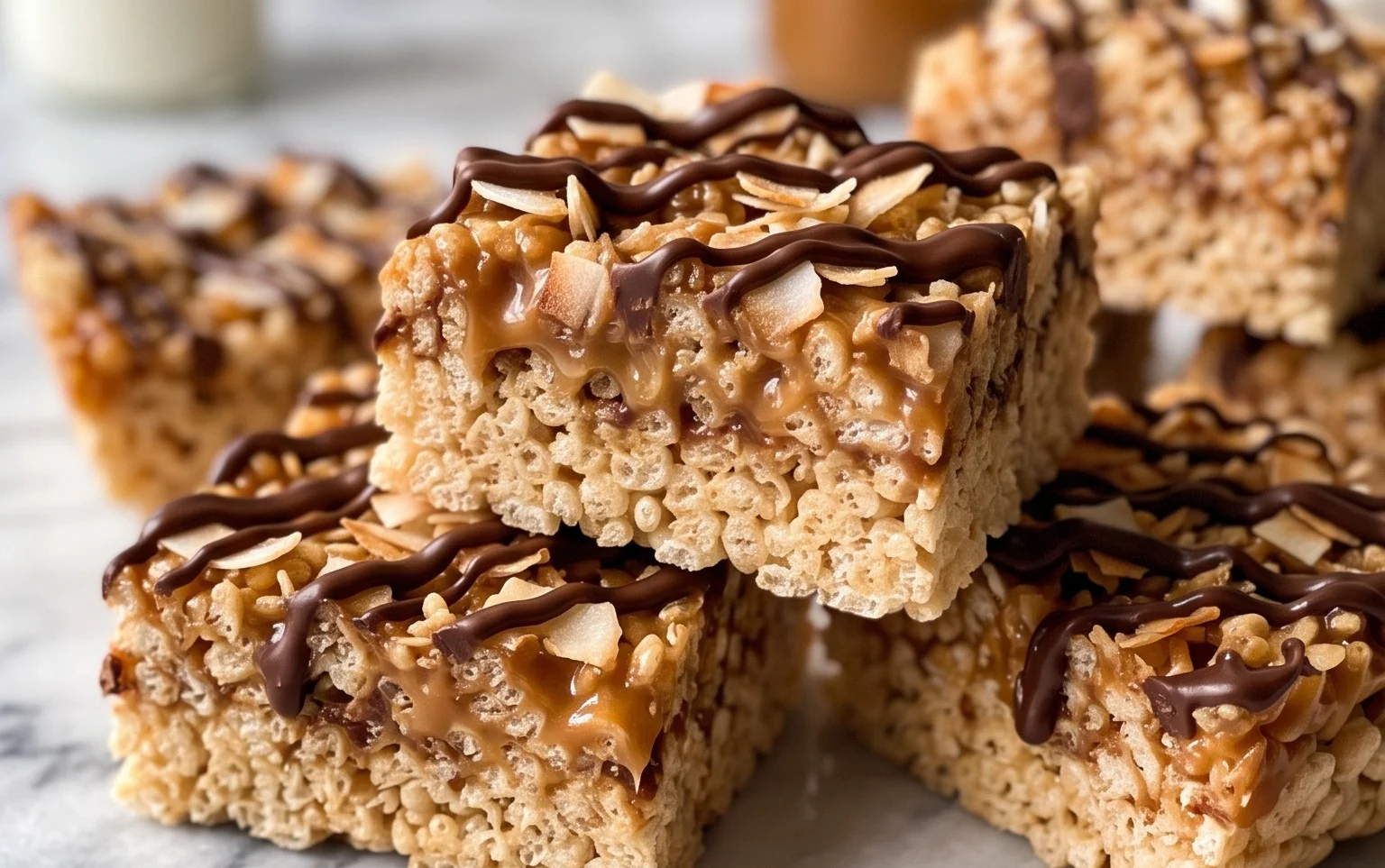 Easy Samoa Rice Krispie Treats Recipe