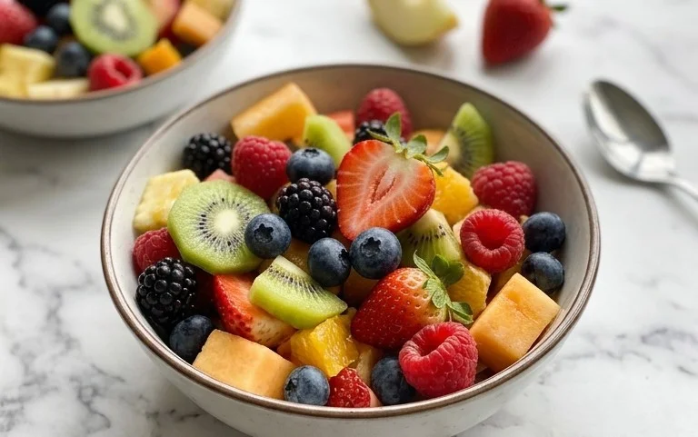 Easy Breakfast Fruit Salad with Greek Yogurt