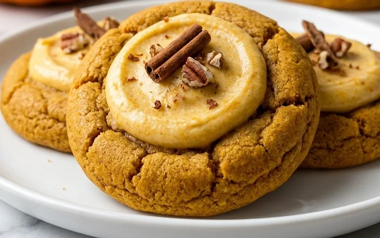 Pumpkin Cheesecake Cookies